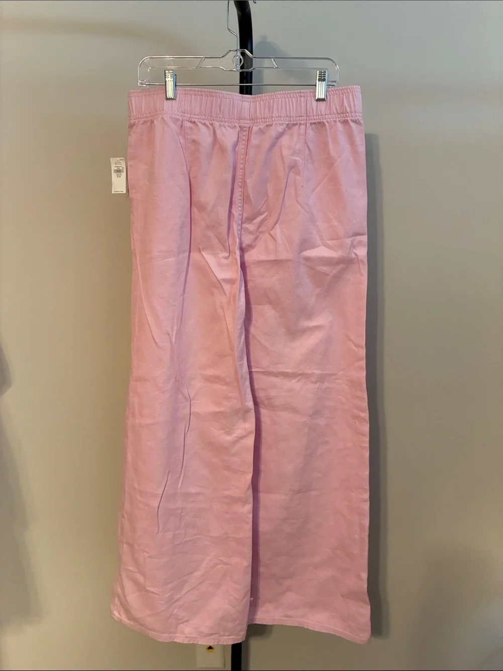 New! Old Navy High Rise Baggy Pink Wide-Leg Jeans 100% Cotton Girls XXL 18 Plus